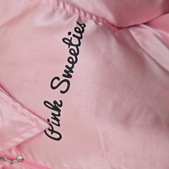 Pink Sweeties Grease 50s Costume Jacket L - Picture 4 of 4